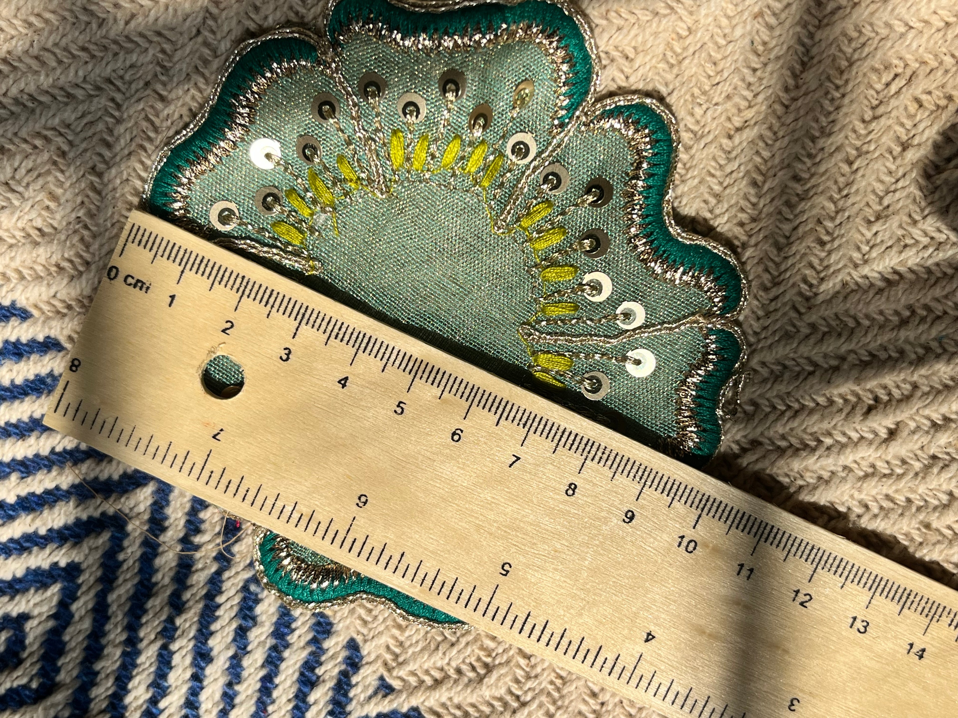 Beaded Gota Work patch