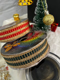 Zari Metallic Striped Gota