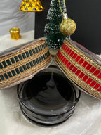 Zari Metallic Striped Gota