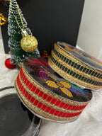 Zari Metallic Striped Gota