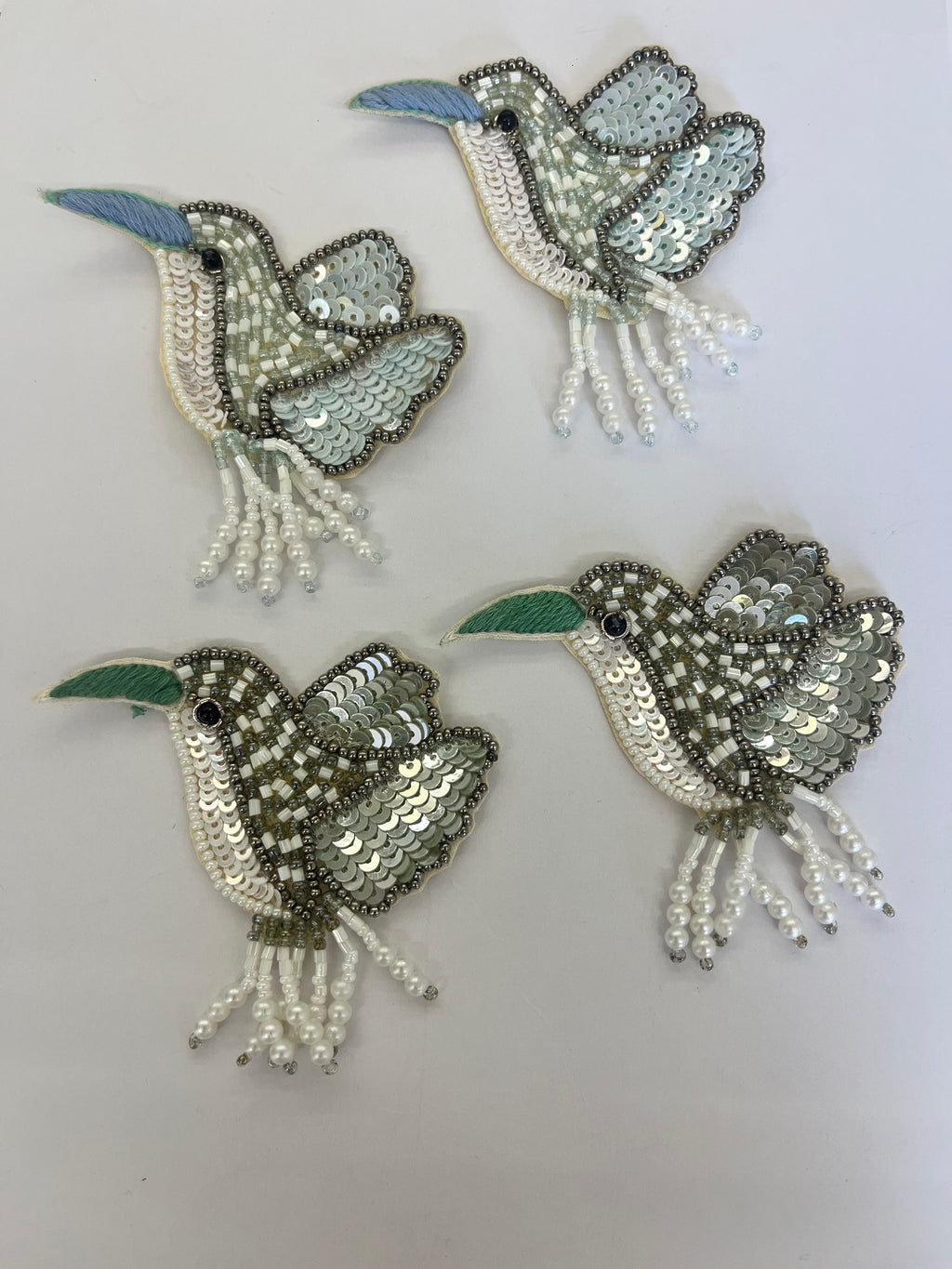 Beaded Hummingbird Patches