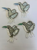Beaded Hummingbird Patches