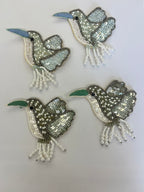 Beaded Hummingbird Patches
