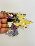 Sequin and Beaded Hummingbird Patch