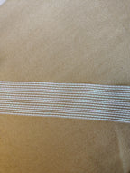 Metallic Bugle Bead & Sequin Ribbed Border Trim