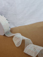 Metallic Bugle Bead & Sequin Ribbed Border Trim