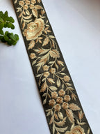 Floral Embroidered Silk Ribbon Lace