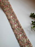 Embroidered Floral Net Lace Border Trim