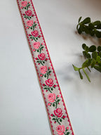 Floral Embroidered Ribbon Trim