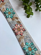 Multicolored Sunflower & Leaf Design