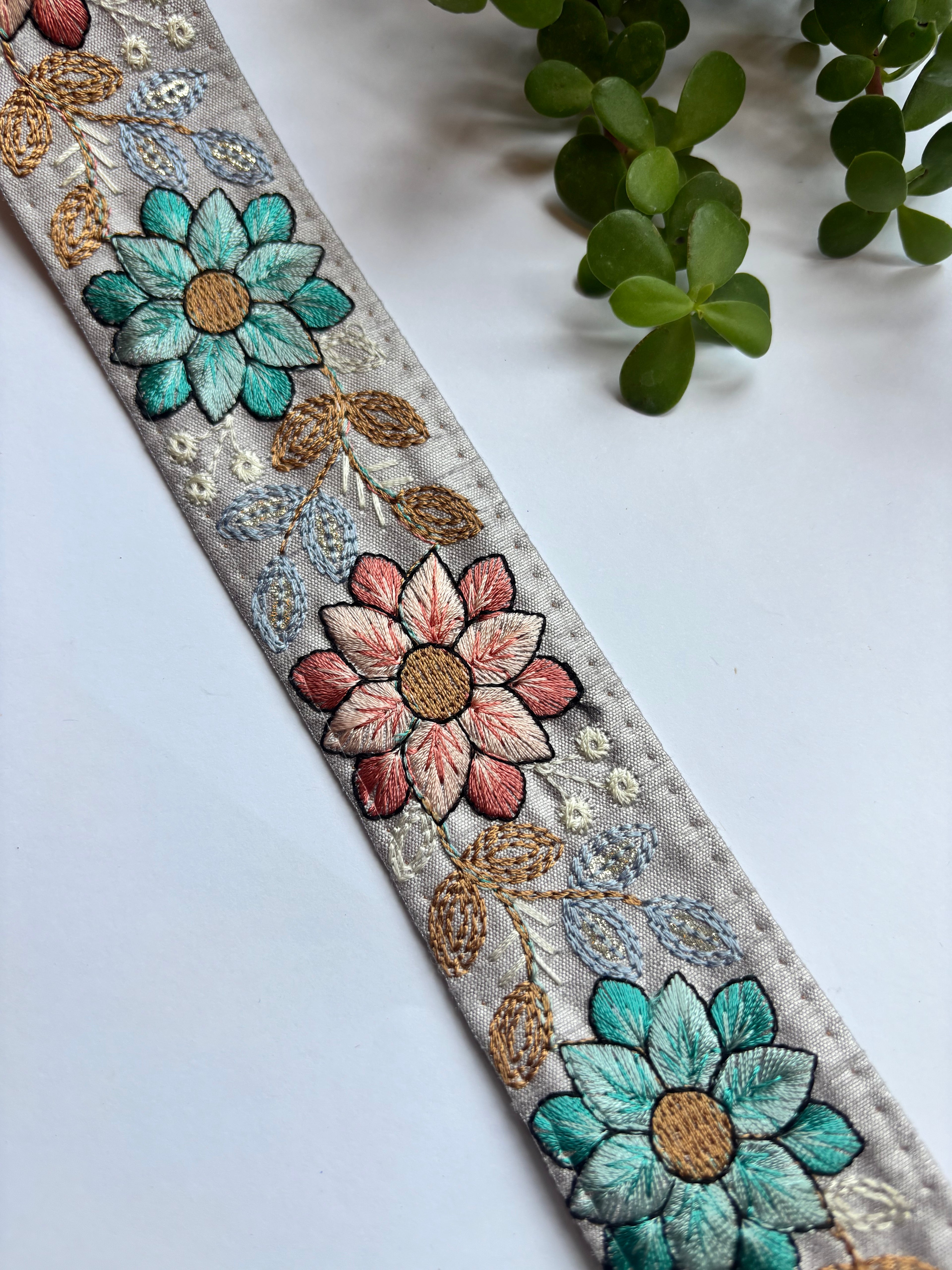 Multicolored Sunflower & Leaf Design