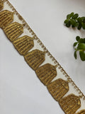 Ornate Cage-Motif Zari Lace