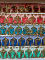 Ornate Cage-Motif Zari Lace