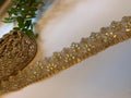 Rose Gold Zardozi Sequin Lace