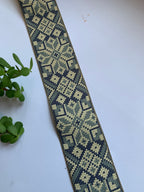Geometric Cross-Stitch Embroidered Ribbon Trim