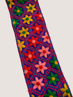Premium Multicolored Floral Geometric Embroidered Lace Trim