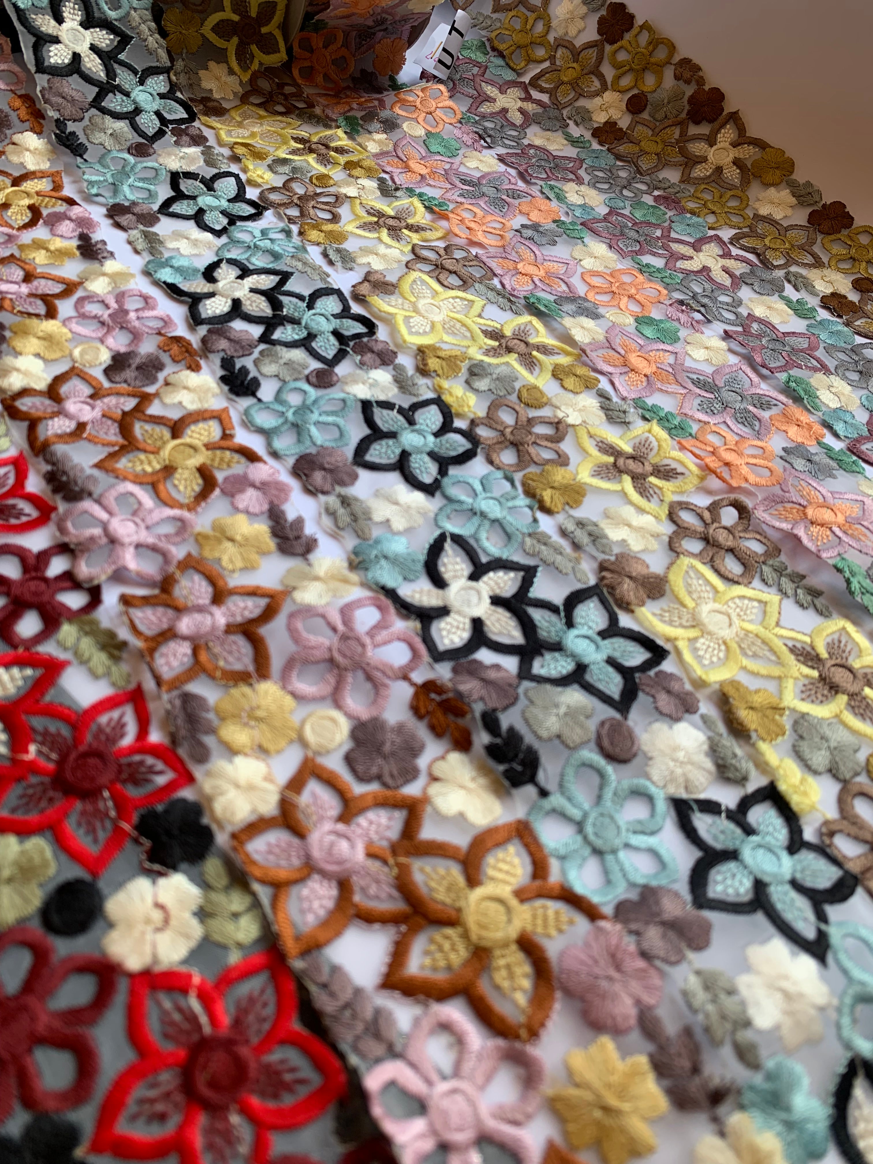 Premium Embroidered Floral Motif Lace