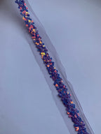 Sparkling Iridescent Sequin Embroidery on Soft Tulle Net Lace