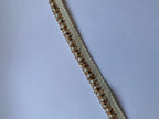 Handcrafted Pearl and Zari Braided Border Trim for Home Decor and Crafts