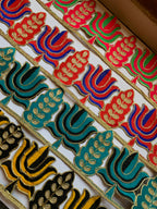 Traditional Indian Zardozi and Gota Patti Embroidered Floral Trim
