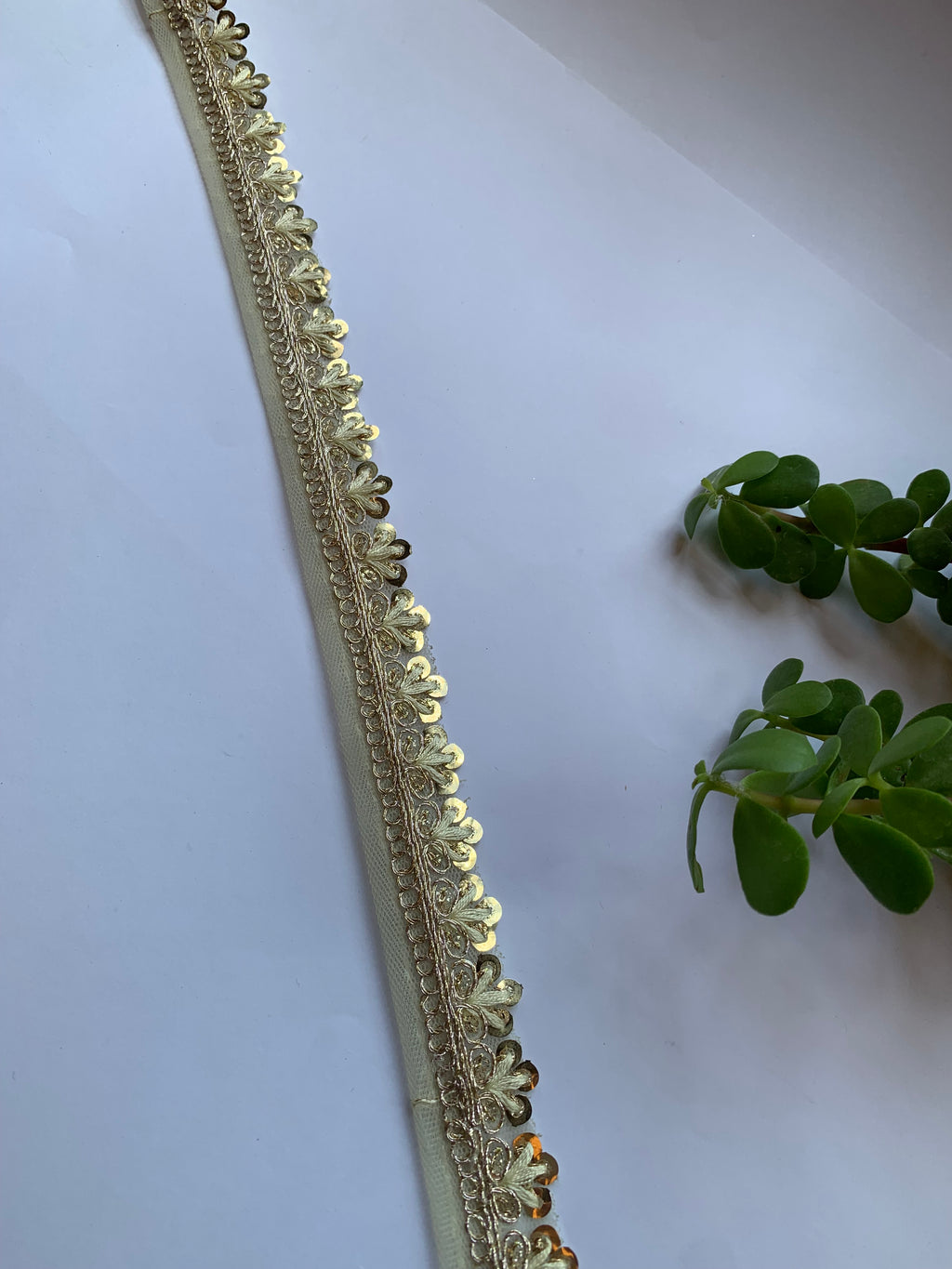 Scalloped Sequin Zari Lace Trim Collection
