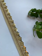 Scalloped Sequin Zari Lace Trim Collection