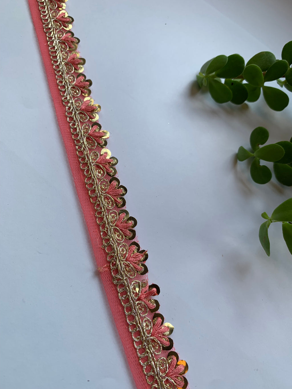 Scalloped Sequin Zari Lace Trim Collection