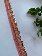Scalloped Sequin Zari Lace Trim Collection
