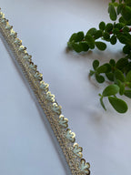 Scalloped Sequin Zari Lace Trim Collection
