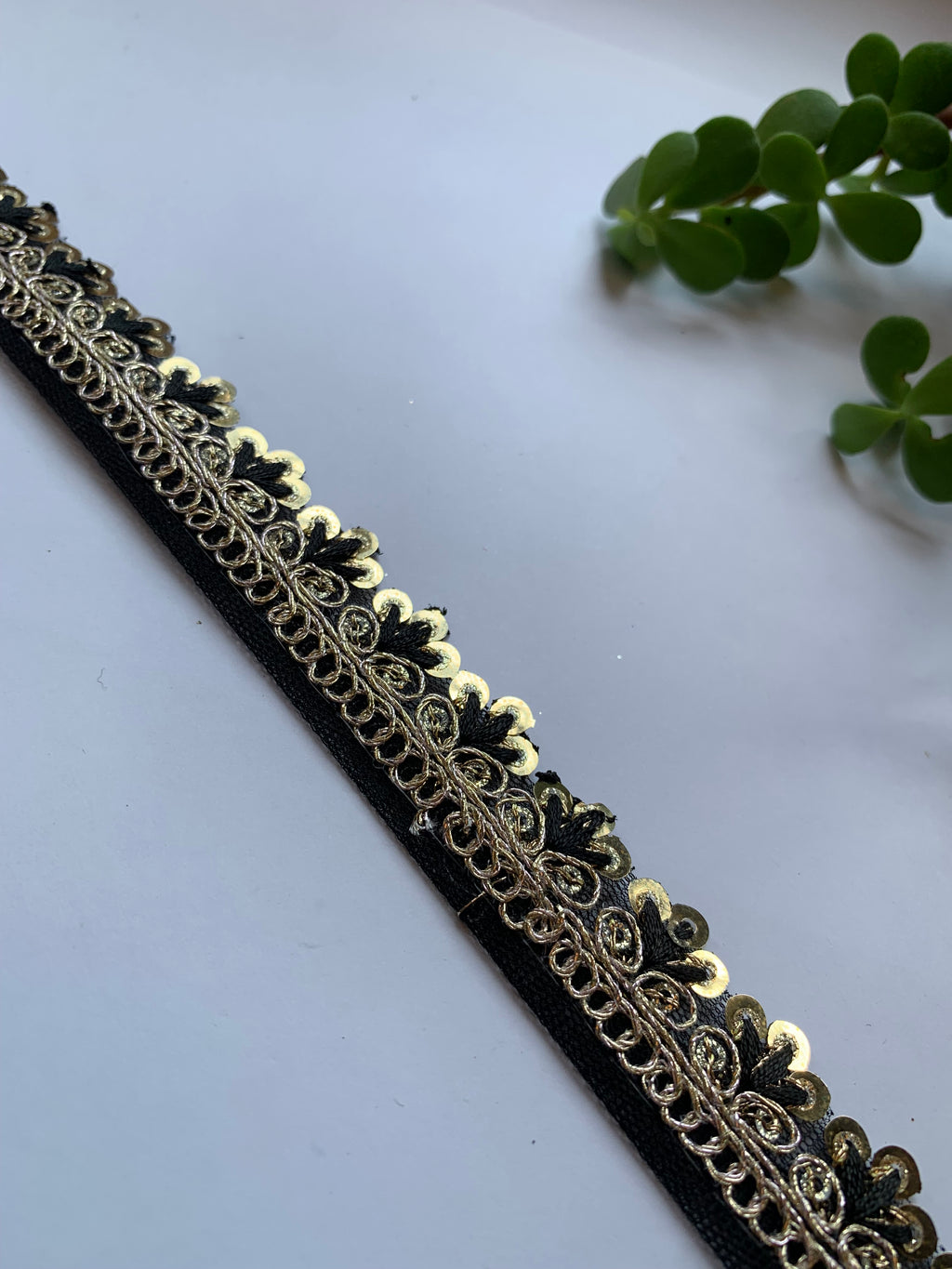 Scalloped Sequin Zari Lace Trim Collection