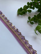 Scalloped Sequin Zari Lace Trim Collection
