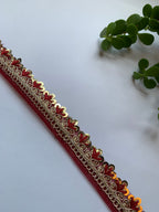 Scalloped Sequin Zari Lace Trim Collection