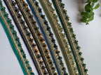 Scalloped Sequin Zari Lace Trim Collection