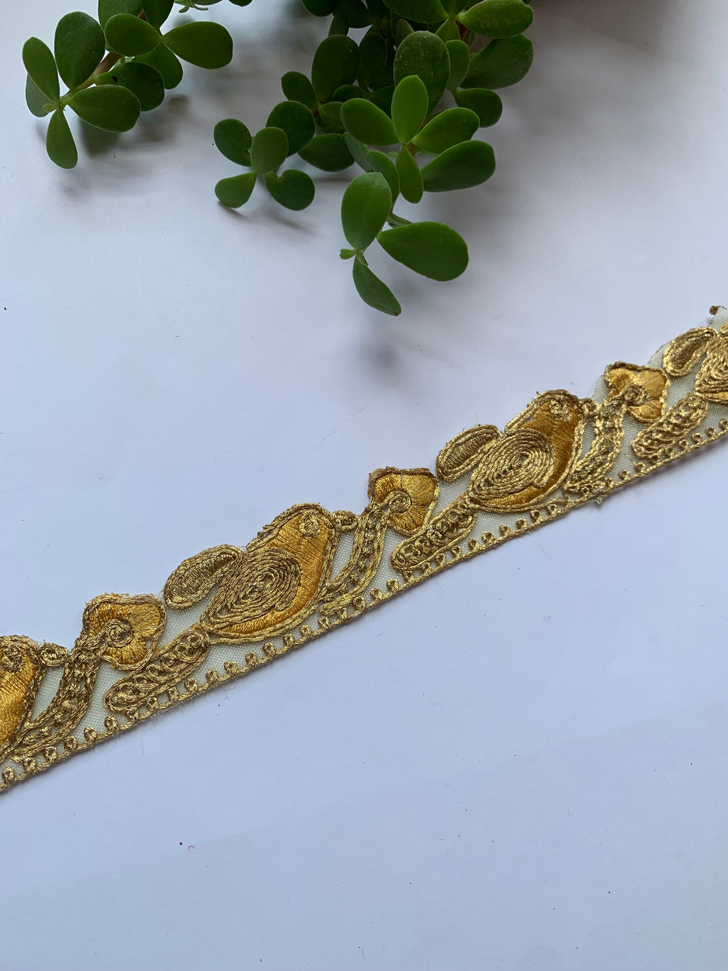 Traditional Metallic Zari & Gota Work Embroidery Trim