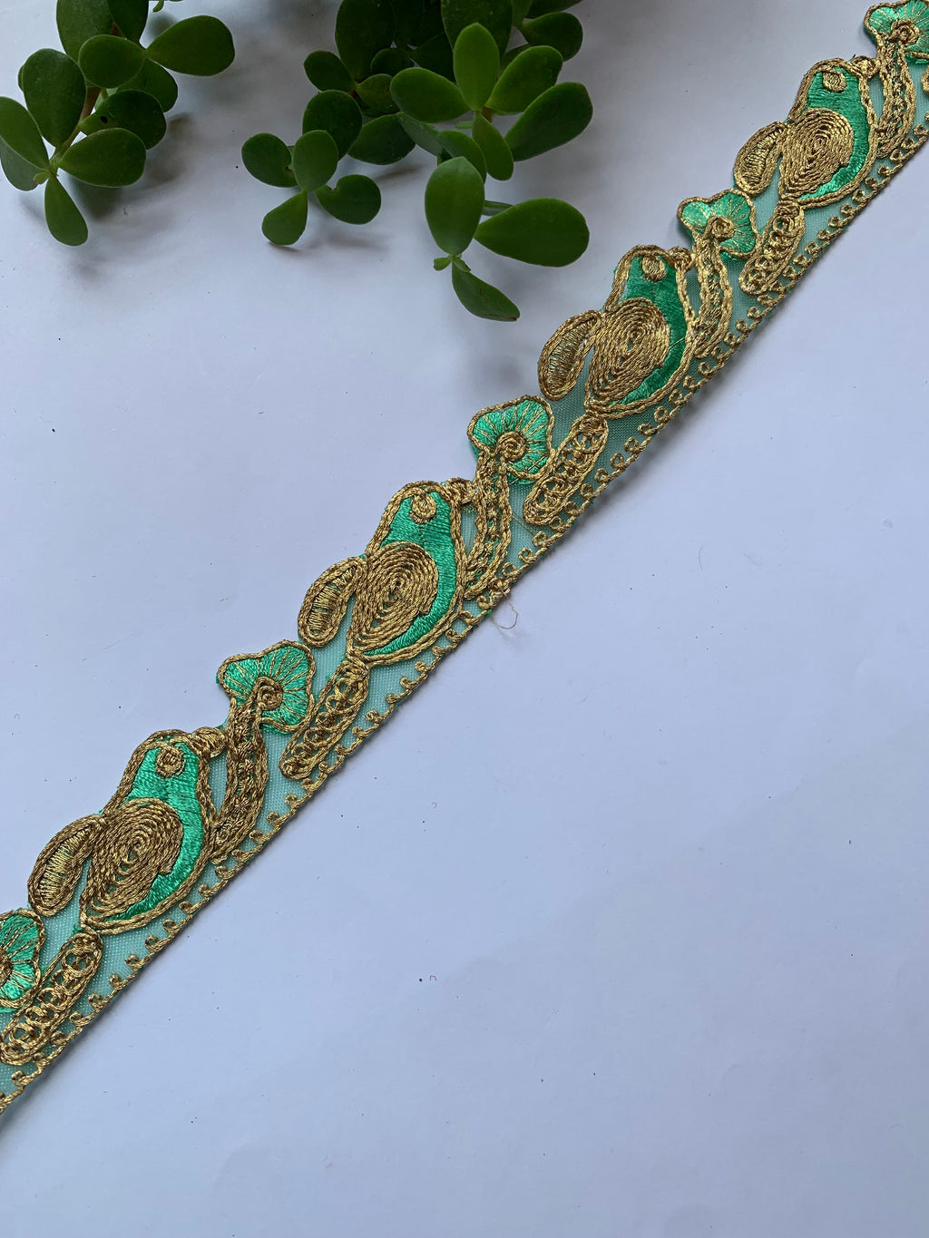 Traditional Metallic Zari & Gota Work Embroidery Trim