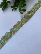 Traditional Metallic Zari & Gota Work Embroidery Trim