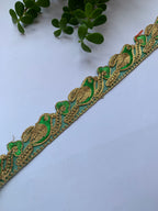 Traditional Metallic Zari & Gota Work Embroidery Trim