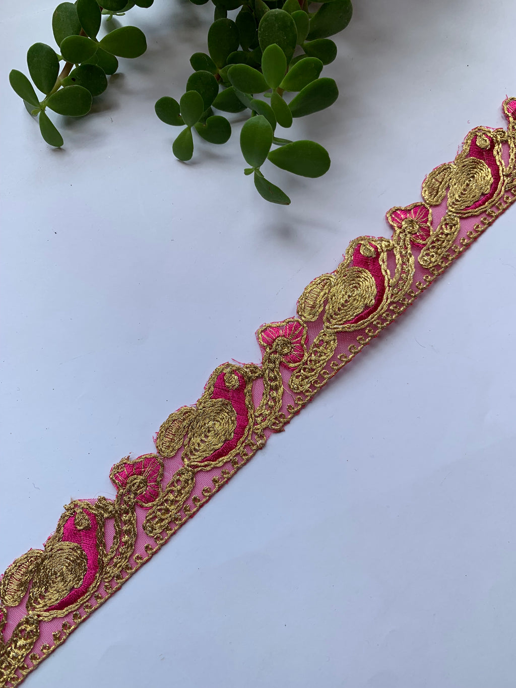 Traditional Metallic Zari & Gota Work Embroidery Trim