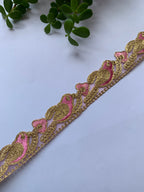 Traditional Metallic Zari & Gota Work Embroidery Trim