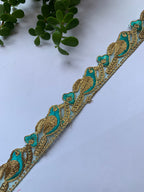 Traditional Metallic Zari & Gota Work Embroidery Trim