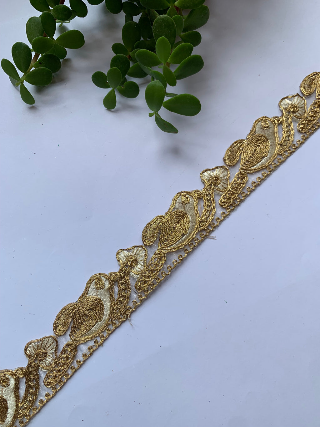 Traditional Metallic Zari & Gota Work Embroidery Trim