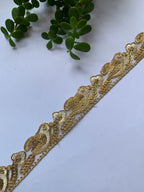 Traditional Metallic Zari & Gota Work Embroidery Trim