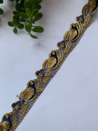 Traditional Metallic Zari & Gota Work Embroidery Trim