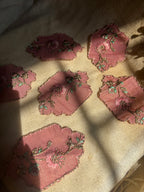 Decorative Floral Fabric Appliqués
