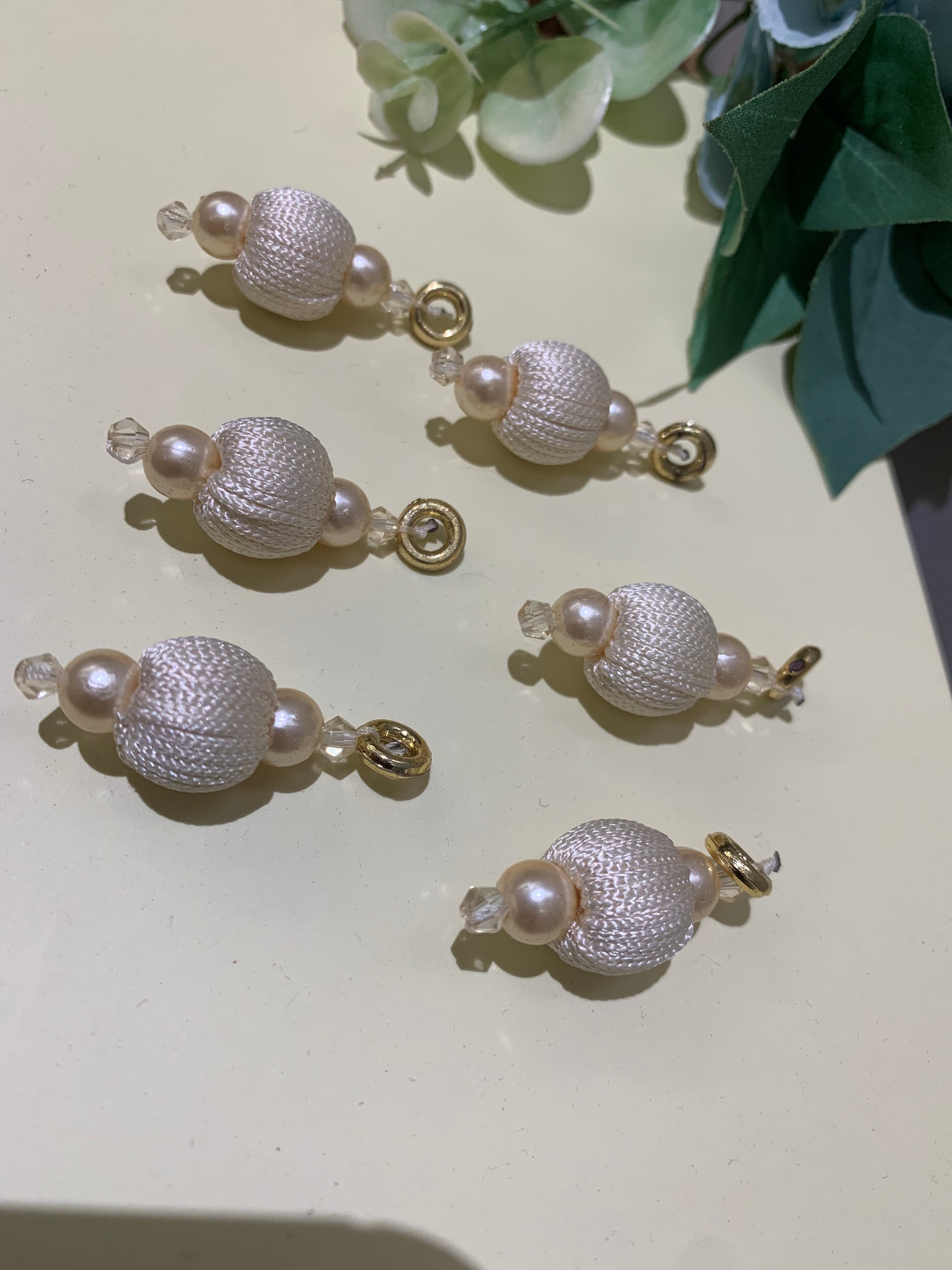 Thread-Wrapped Bead Charms