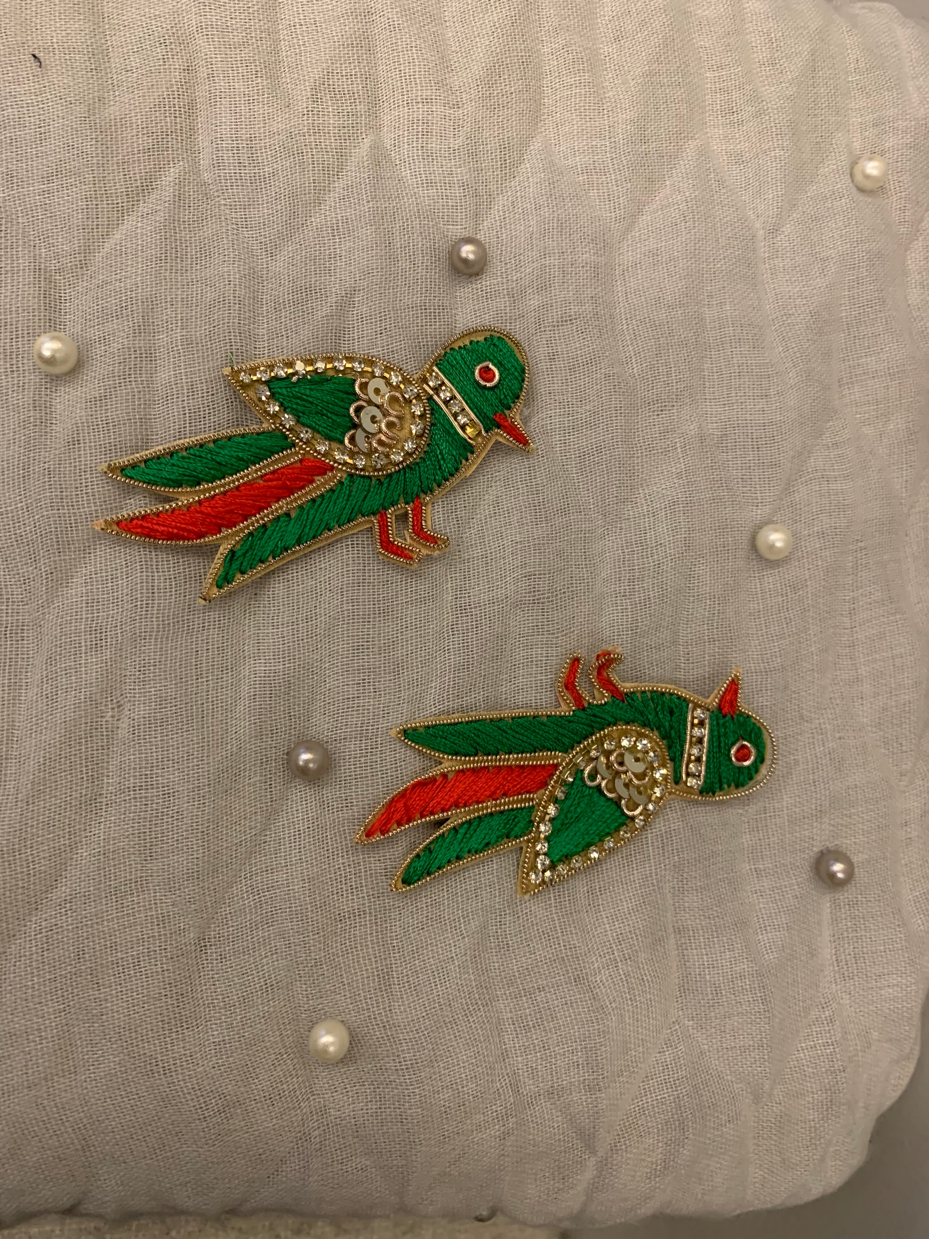 Embroidery Bird Patches