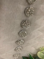 Silver Weave Texture Buttons