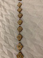 Wooden & Rhinestone Diamond Buttons
