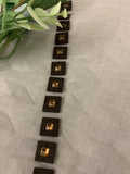 Wooden & Square Jewel Buttons