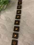 Wooden & Square Jewel Buttons